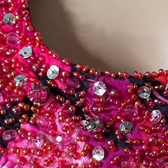 📌JS Boutique Eye-Catching Beaded Color Splashes Prom - Formal - Party Dress - Picture 9 of 16